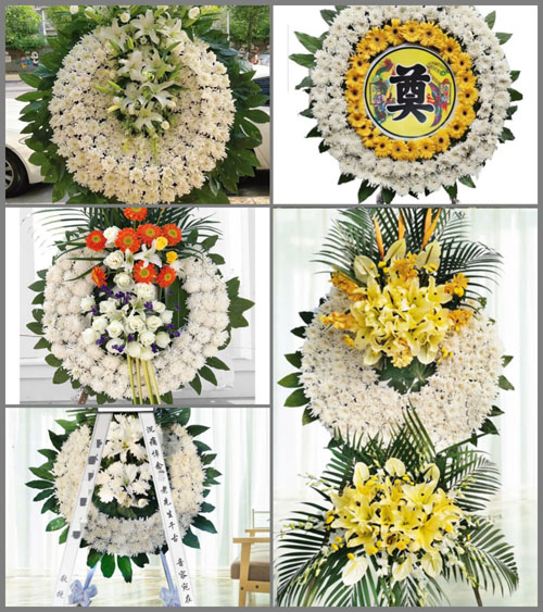 湖北黄冈市黄梅县大河镇大河村花圈速递